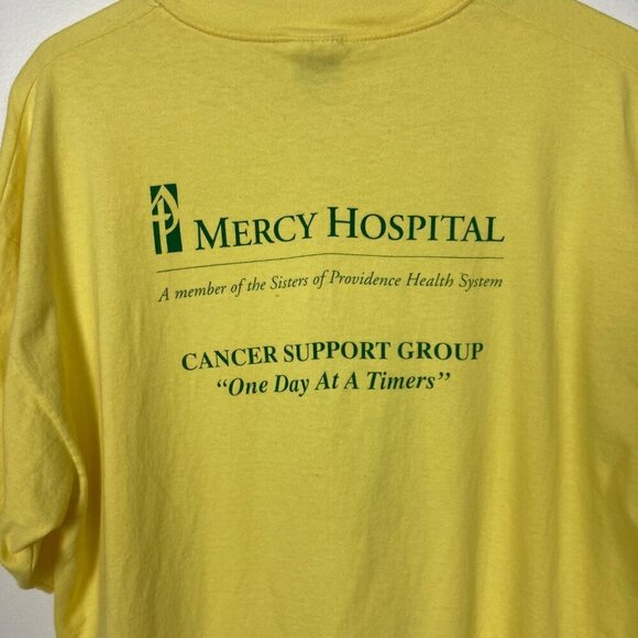 Vintage Relay For Life 99 T Shirt Mens XL Yellow Green Escape To Paradise - Picture 4 of 6